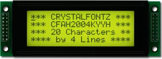 20x4 Yellow-Green Character Module (CFAH2004K-YYH-JP)