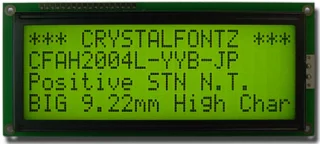 20x4  Parallel Character LCD (CFAH2004L-YYH-JP)