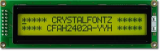 [EOL] Yellow 24x2 Parallel Character LCD (CFAH2402A-YYH-JP)