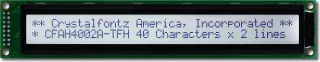 40x2  Parallel Character LCD (CFAH4002A-TFH-JT)