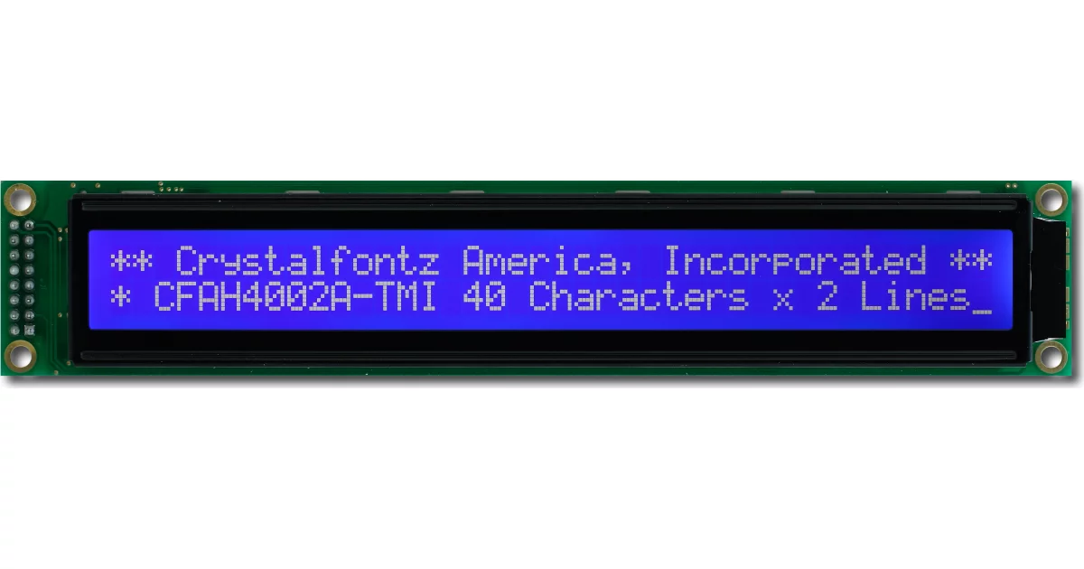 40x2 Character LCD Module from Crystalfontz