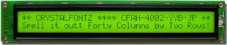40x2 Parallel Character LCD [EOL] (CFAH4002A-YYH-JP)