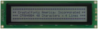 40x4 Character LCD Dark on Gray (CFAH4004A1-TFH-JT)
