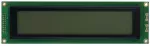 40x4 Character LCD, Dark lettering on light gray background. Front view, powered off.