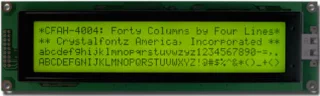 EOL 40x4 Character LCD (CFAH4004A-YYH-JP)
