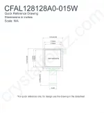 CFAL128128A0015W Mechanical Drawing