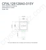 CFAL128128A0015Y Mechanical Drawing CFAL128128A0015Y Mechanical Drawing