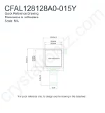 CFAL128128A0015Y Mechanical Drawing CFAL128128A0015Y Mechanical Drawing