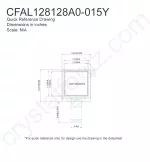 CFAL128128A0015Y Mechanical Drawing