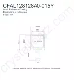 CFAL128128A0015Y Mechanical Drawing