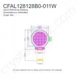 CFAL128128B0011Y Mechanical Drawing CFAL128128B0011Y Mechanical Drawing