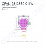 CFAL128128B0011Y Mechanical Drawing