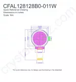 CFAL128128B0011Y Mechanical Drawing