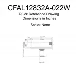 CFAL12832A022W Mechanical Drawing