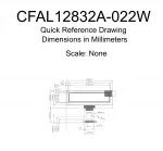 CFAL12832A022W Mechanical Drawing