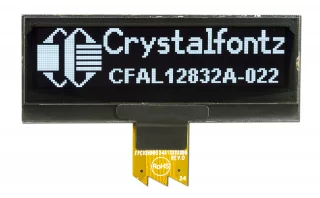 エルフモール Small 128x32 Graphic OLED from Crystalfontz