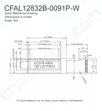 CFAL12832B0091PW Mechanical Drawing