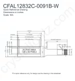 CFAL12832C0091BW Mechanical Drawing