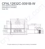 CFAL12832C0091BW Mechanical Drawing