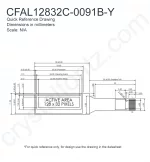 CFAL12832C0091BY Mechanical Drawing CFAL12832C0091BY Mechanical Drawing