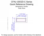 CFAL12832DCW Mechanical Drawing