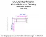 CFAL12832DCW Mechanical Drawing