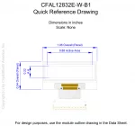 CFAL12832EWB1 Mechanical Drawing