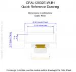 CFAL12832EWB1 Mechanical Drawing