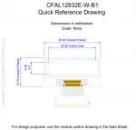 CFAL12832EWB1 Mechanical Drawing