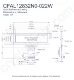 CFAL12832N0022W Mechanical Drawing CFAL12832N0022W Mechanical Drawing