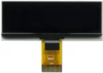 2.2-inch, 128x32 pixel graphic OLED.
Front view, powered off.