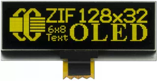 128x32 Yellow Monochrome OLED with Ultra-Thin Design (CFAL12832N0-022Y)