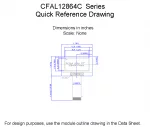 CFAL12864CWB1 Mechanical Drawing