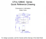CFAL12864CWB1 Mechanical Drawing