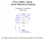 CFAL12864CYB1 Mechanical Drawing