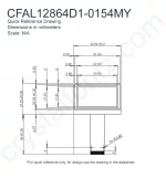 CFAL12864D10154MY Mechanical Drawing