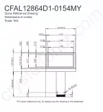 CFAL12864D10154MY Mechanical Drawing