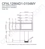 CFAL12864D10154MY Mechanical Drawing