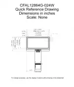 CFAL12864G024W Mechanical Drawing