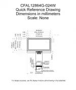 CFAL12864G024W Mechanical Drawing