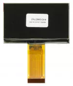 128x64 2.4 inch white OLED display module, back view