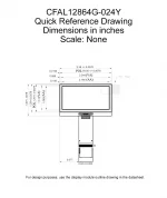 CFAL12864G024Y Mechanical Drawing