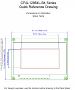 CFAL12864LGB4 Mechanical Drawing