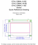 CFAL12864LYB2 Mechanical Drawing