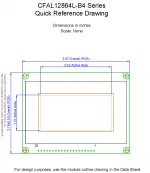 CFAL12864LYB4 Mechanical Drawing