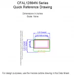 CFAL12864NAB1 Mechanical Drawing