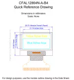CFAL12864NAB4 Mechanical Drawing