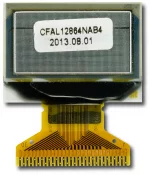 Back view of CFAL12864N-A-B4 128x64 OLED graphic display.