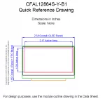 CFAL12864SYB1 Mechanical Drawing CFAL12864SYB1 Mechanical Drawing