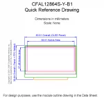 CFAL12864SYB1 Mechanical Drawing CFAL12864SYB1 Mechanical Drawing